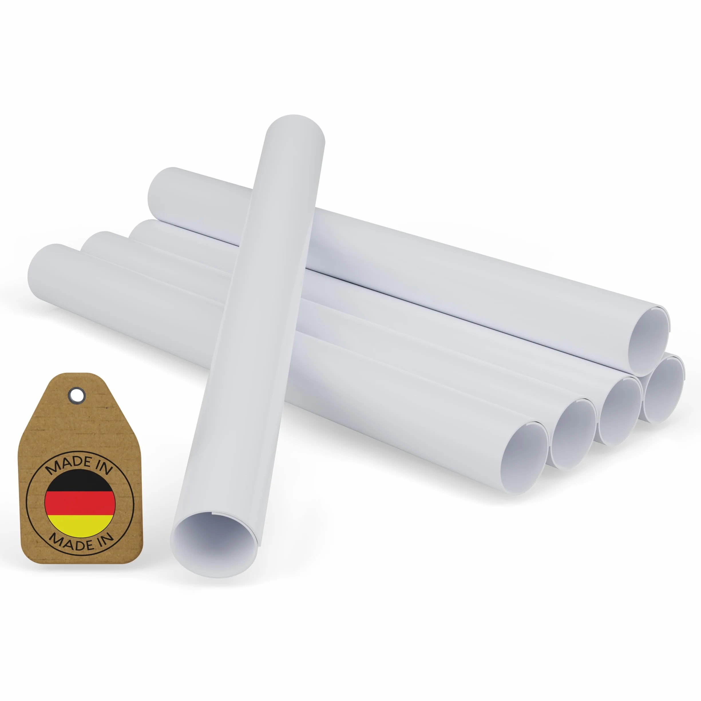 Pokrywa rury grzewczej 200 mm biały plastik średnica 10-18 mm izolacja grzejnika 6 szt.