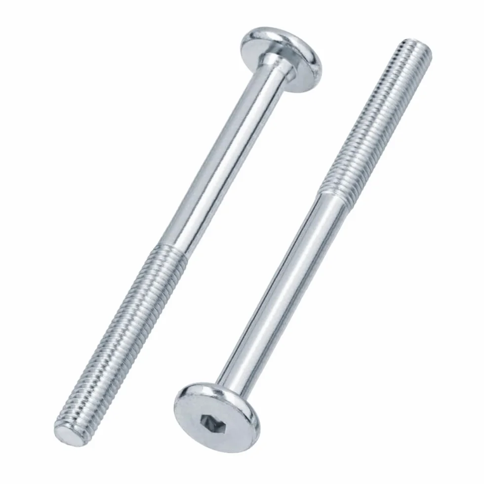 Śruba z płaskim łbem M6 x 130 Stal ocynkowana 10 sztuk do mebli