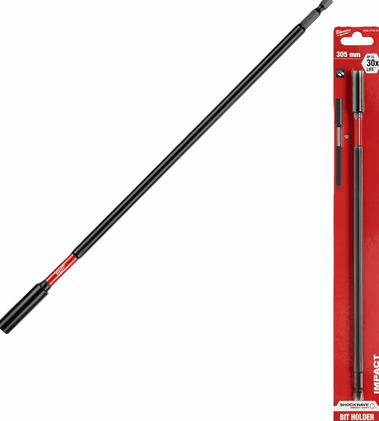 Milwaukee Shockwave Uchwyt magnetyczny bita Hex 1/4" 305 mm