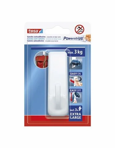 Tesa Powerstrips Hak samoprzylepny XL prostokątny biały 1 sztuka
