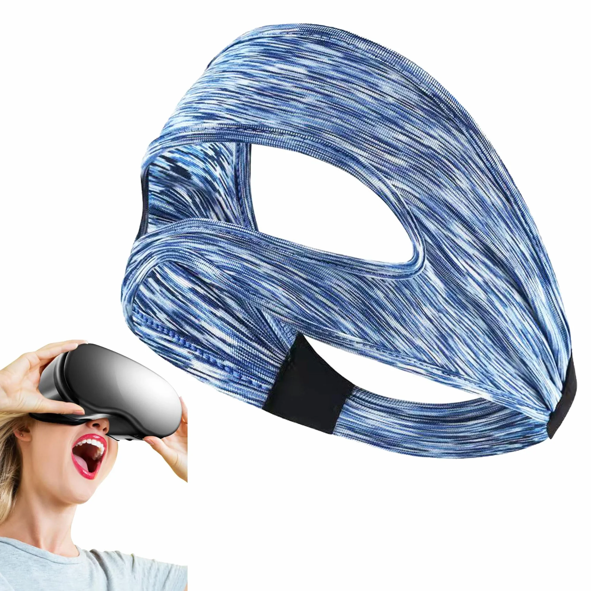 VR osłona maski na oczy do zestawu słuchawkowego PSVR2, VR Eye Mask VR, opaska przeciwpotna, osłona oczu VR, opaska przeciwpotna, regulowana, nadająca się do prania opaska na słuchawki Virtual