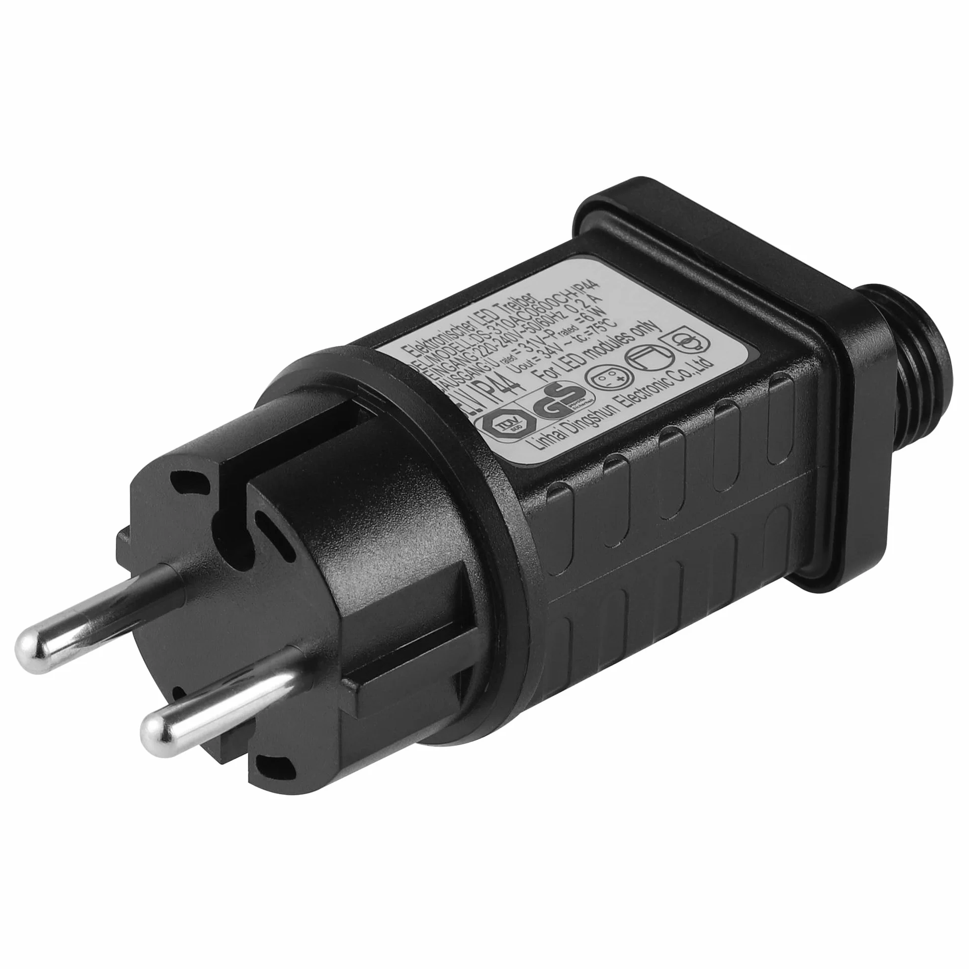 JIZZU Łańcuch świetlny na Boże Narodzenie, zasilacz sieciowy, transformator 31 V, 6 W, transformator niskiego napięcia LED z 9 trybami, funkcja timera, wyłączanie, wodoszczelność IP44, do łańcuchów
