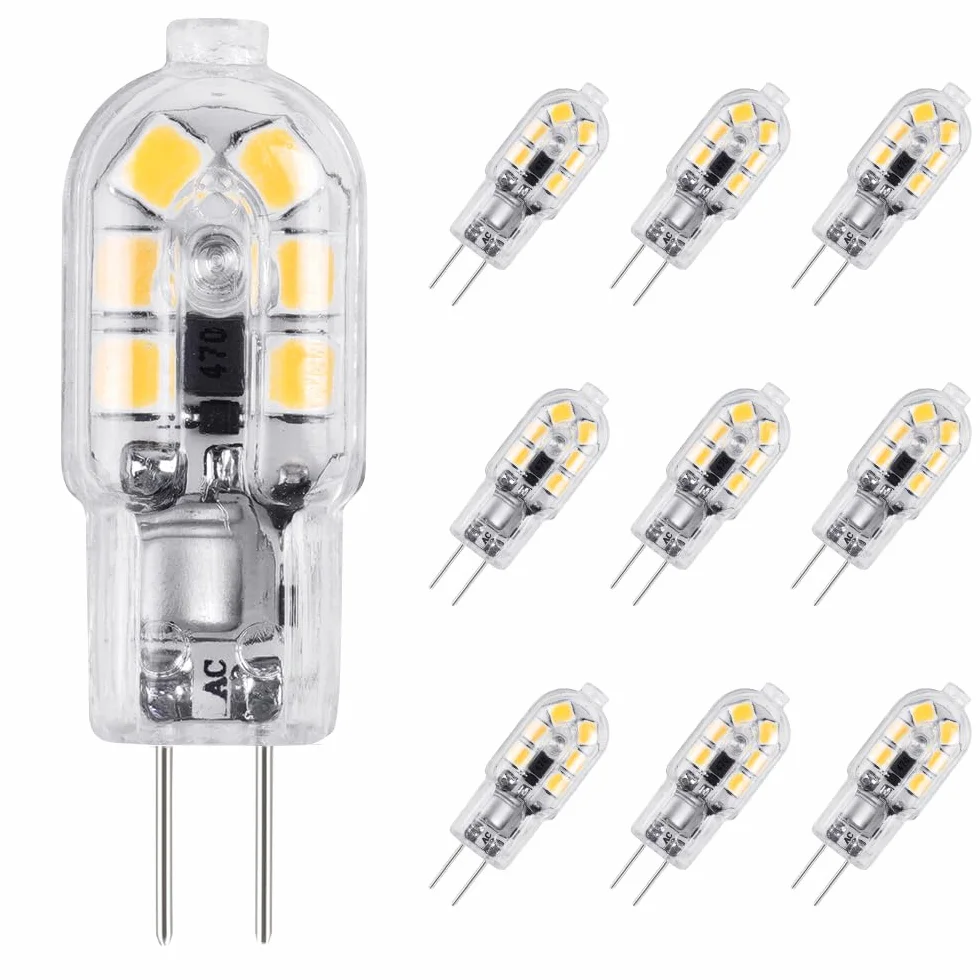 Vicloon G4 LED-lamp 10-pack warm wit 2W 130lm 12V AC/DC 3000K 360°