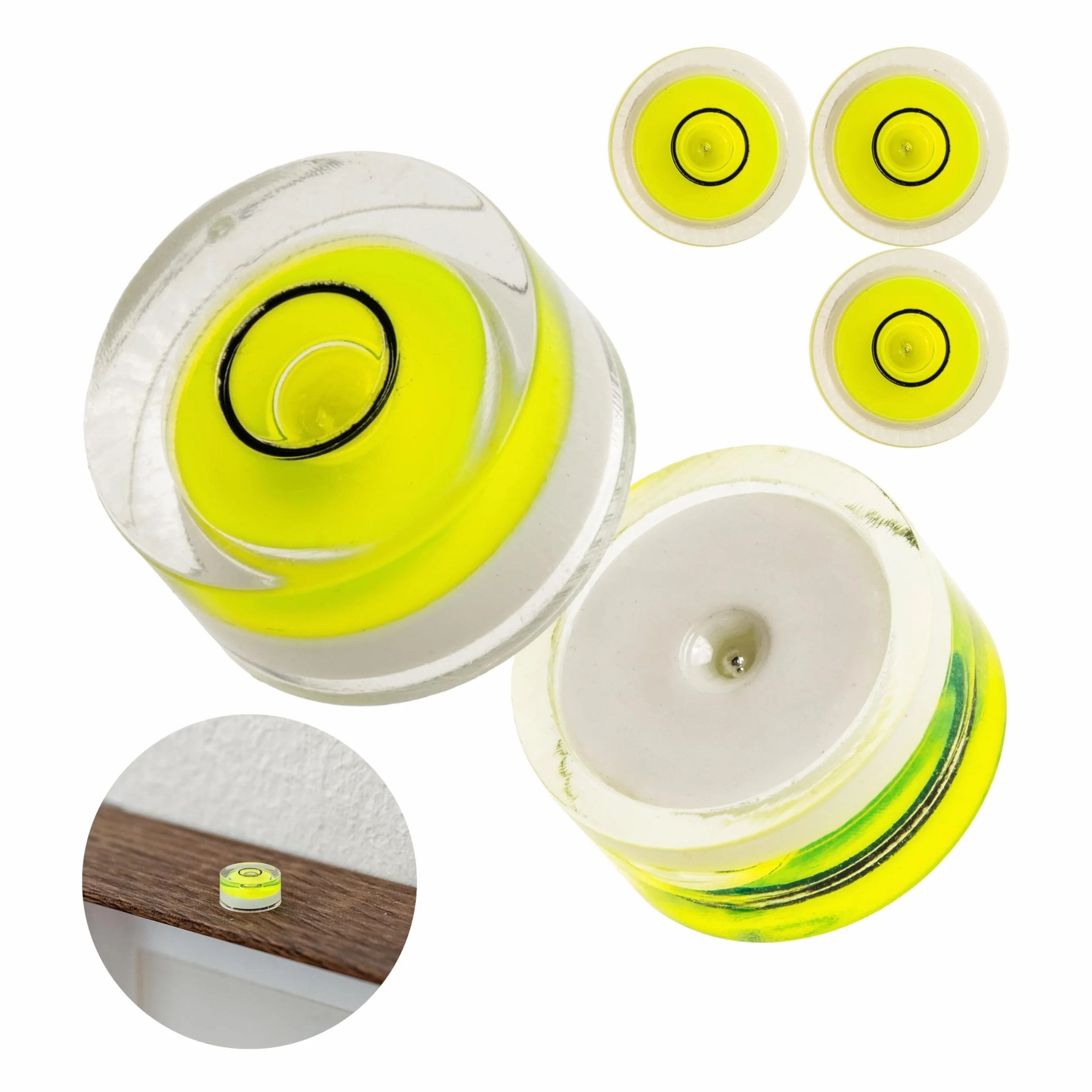 Zestaw okrągłych ważek 5 sztuk średnica 13,8 mm poziomica do poziomowania okręgów