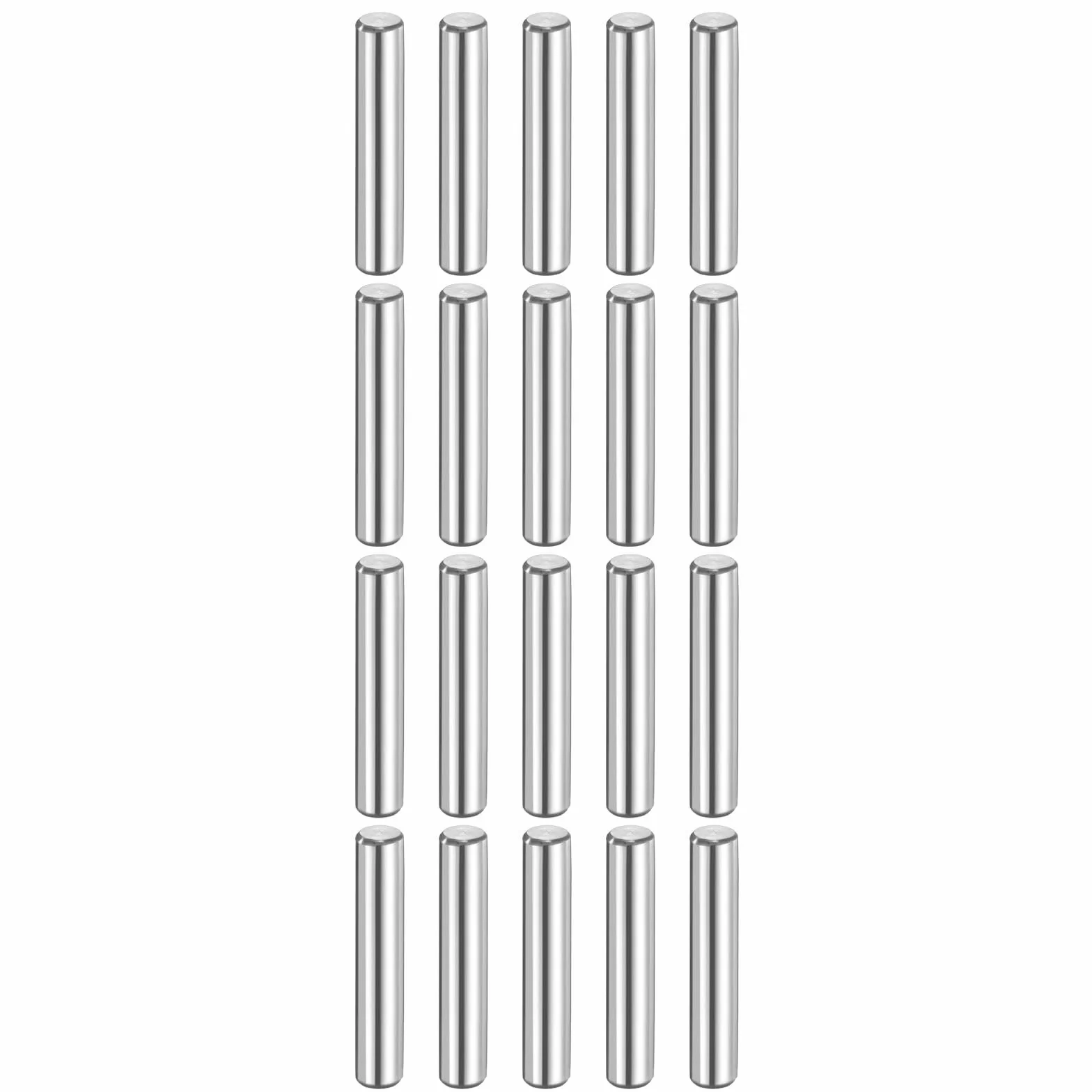 QUARKZMAN 20 sztuk trzpień walcowy 6 mm x 30 mm stal nierdzewna 316L elementy mocujące do regałów
