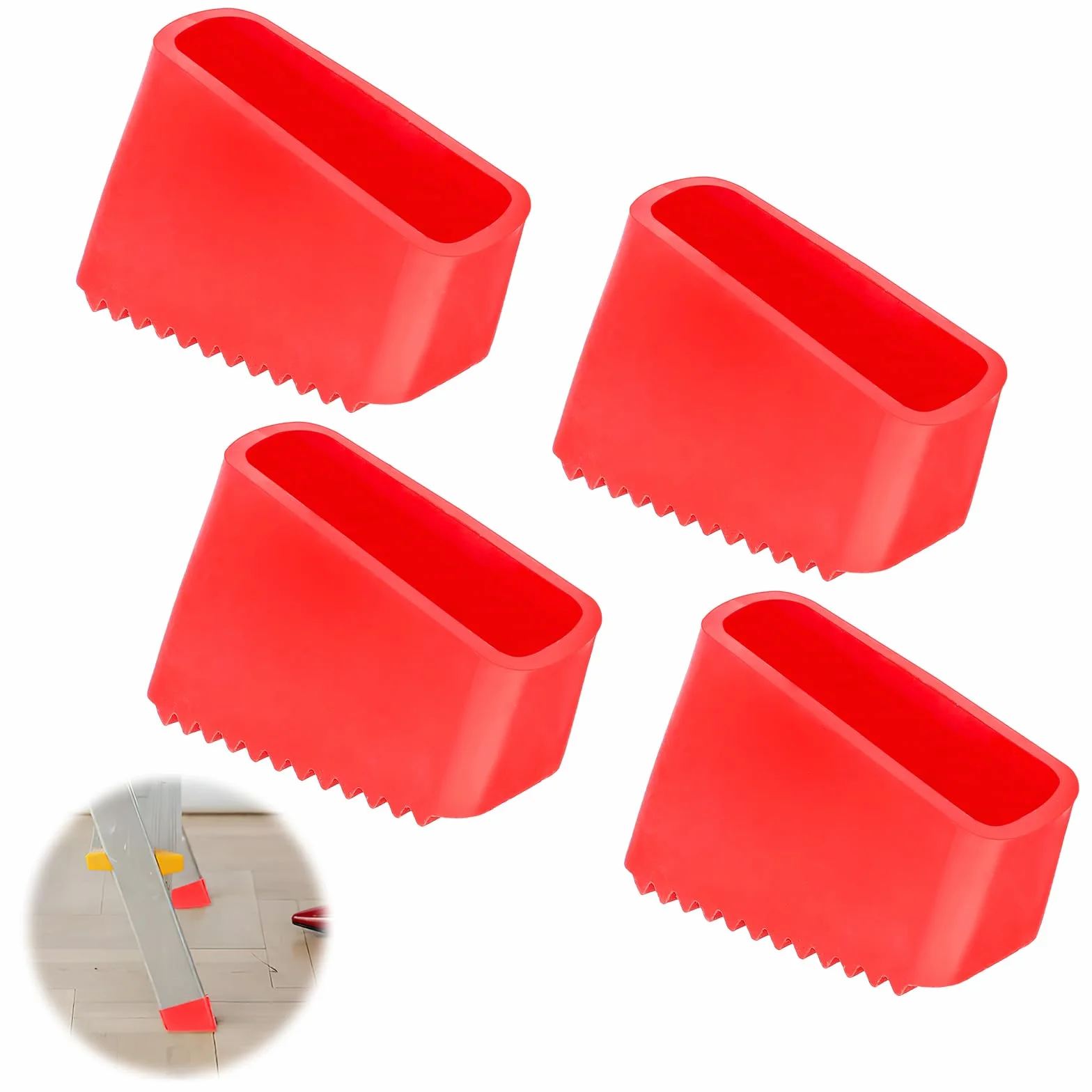 Gumowe nóżki do drabin 50x20 mm antypoślizgowe 4 sztuki