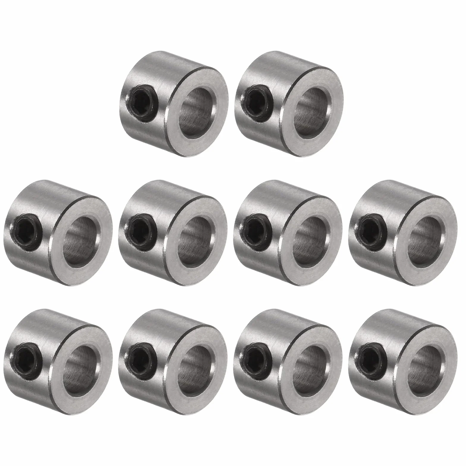 Kołnierze śrubowe 5 mm otwór ze stali nierdzewnej 10 mm OD 7 mm szerokość zestaw 10 sztuk
