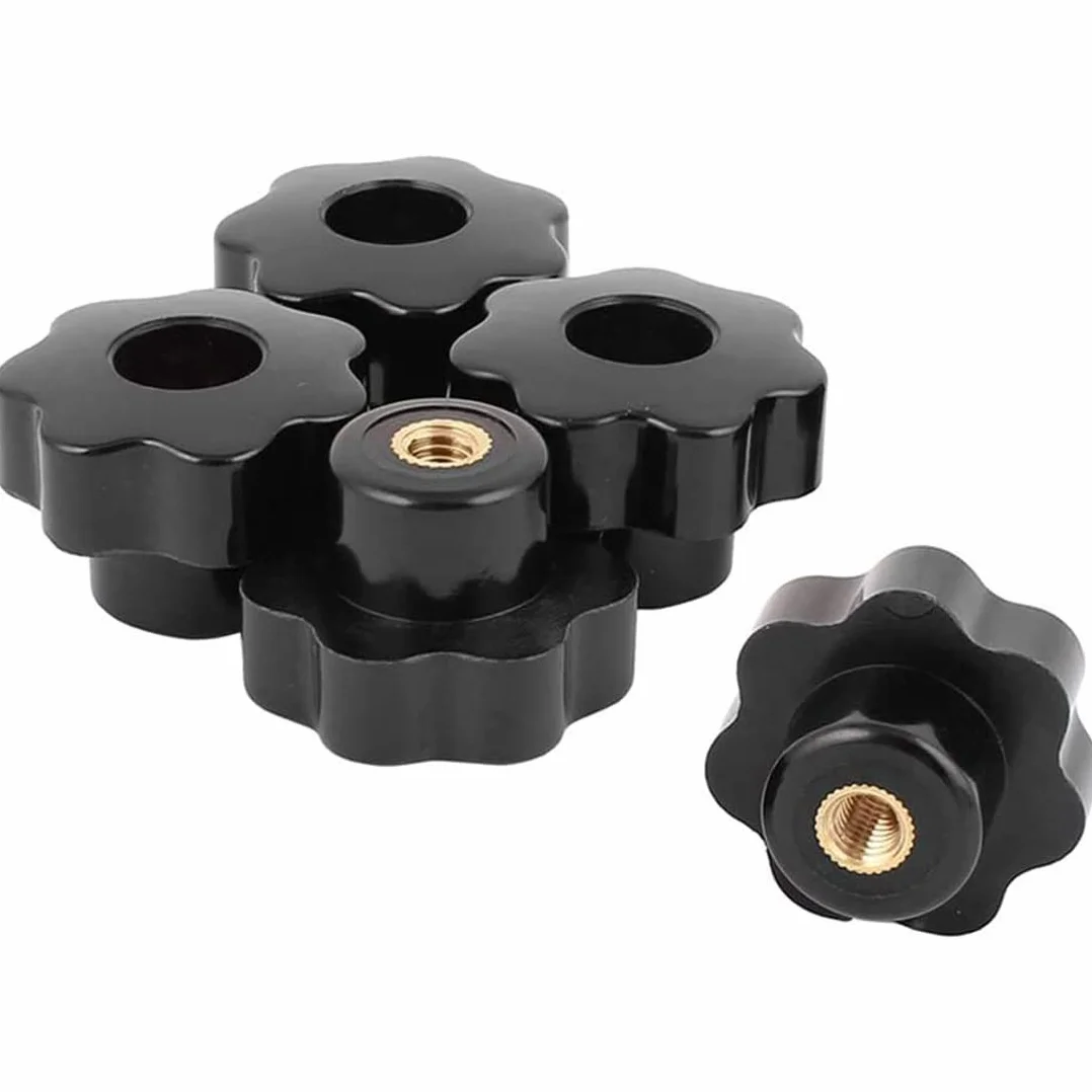 Zestaw 5 śrub M6 x 32 mm, gwint wewnętrzny przez otwór gwiazdkowy, śruby naprężające