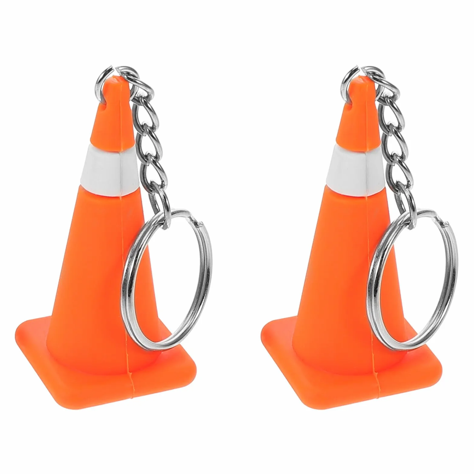 GARVALON 2 Szt. Miniaturowe Breloczki Stożki Drogowe Ozdoby Klucze Akcesoria