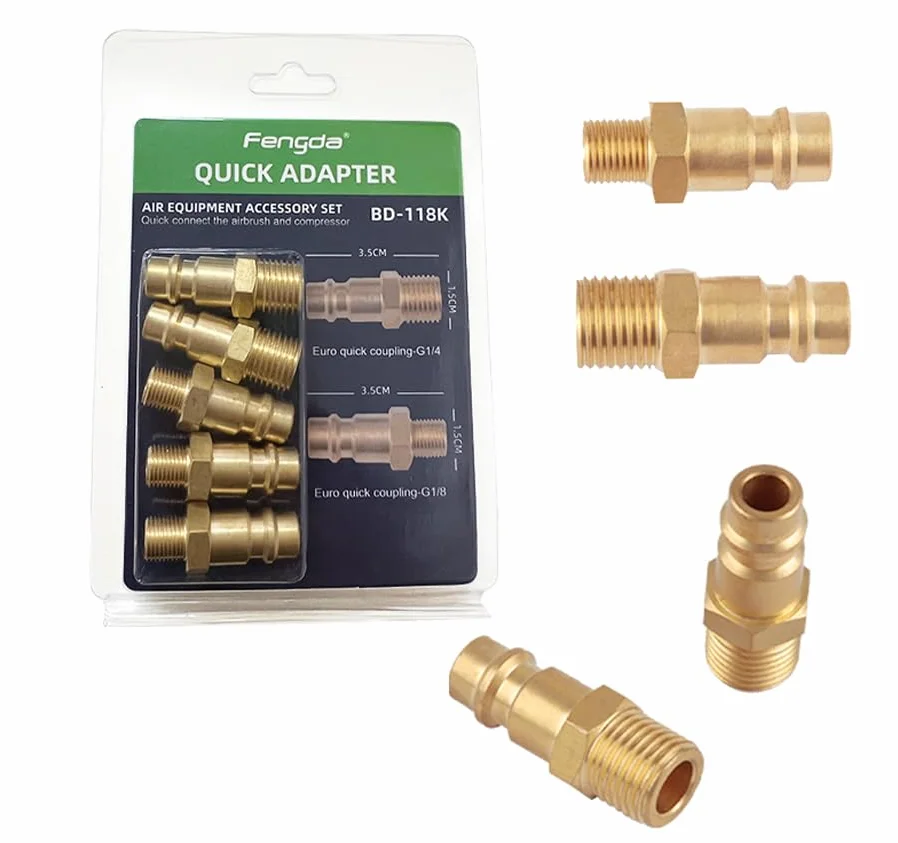 Fengda Europe Szybkie złącze BD-118K z adapterami 1/8" i 1/4"