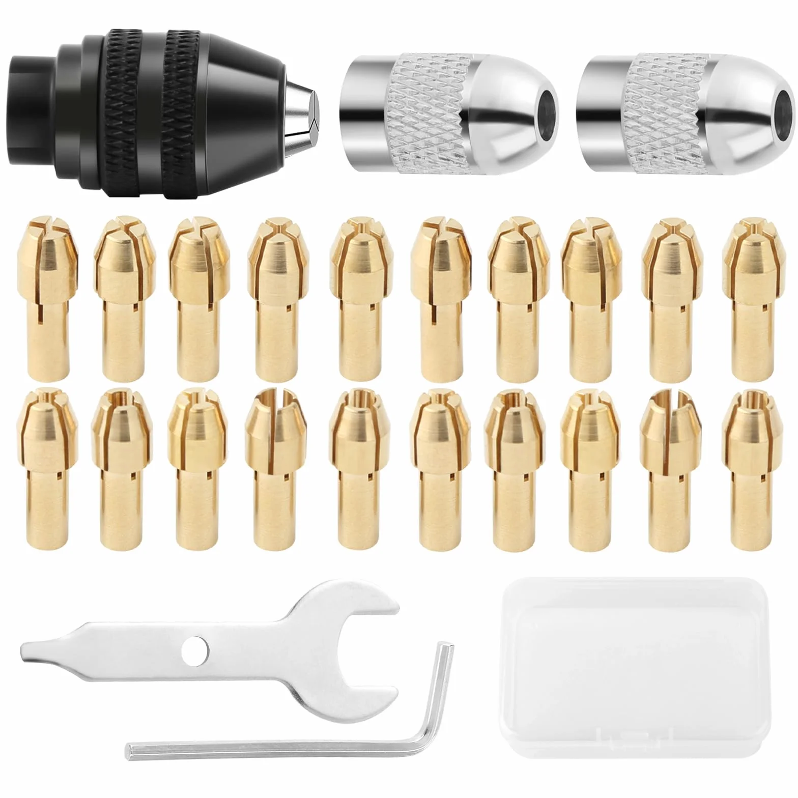 Zestaw adapterów do uchwytu wiertarskiego Dremel 4486, tuleje zaciskowe 4485