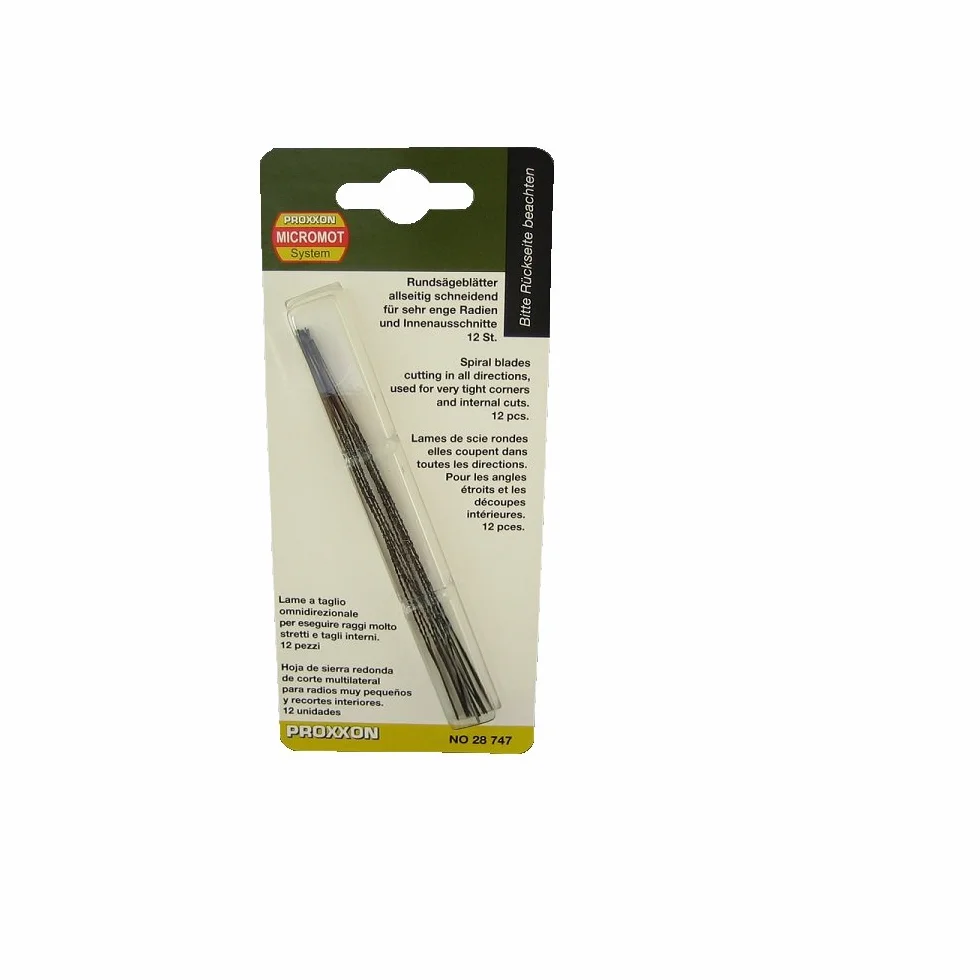 Proxxon 28747 Brzeszczot do Cięcia Wielostronny, bez Trzpienia Poprzecznego, Długość 130 mm, 12 Sztuk