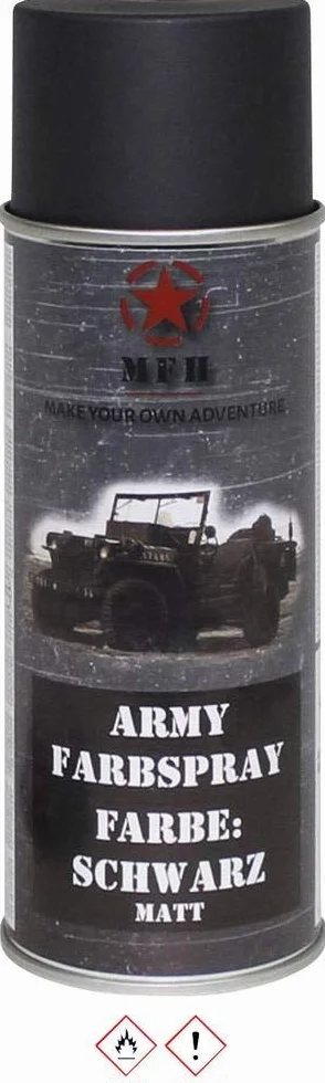 MFH Farbspray Army matowy 400 ml czarny