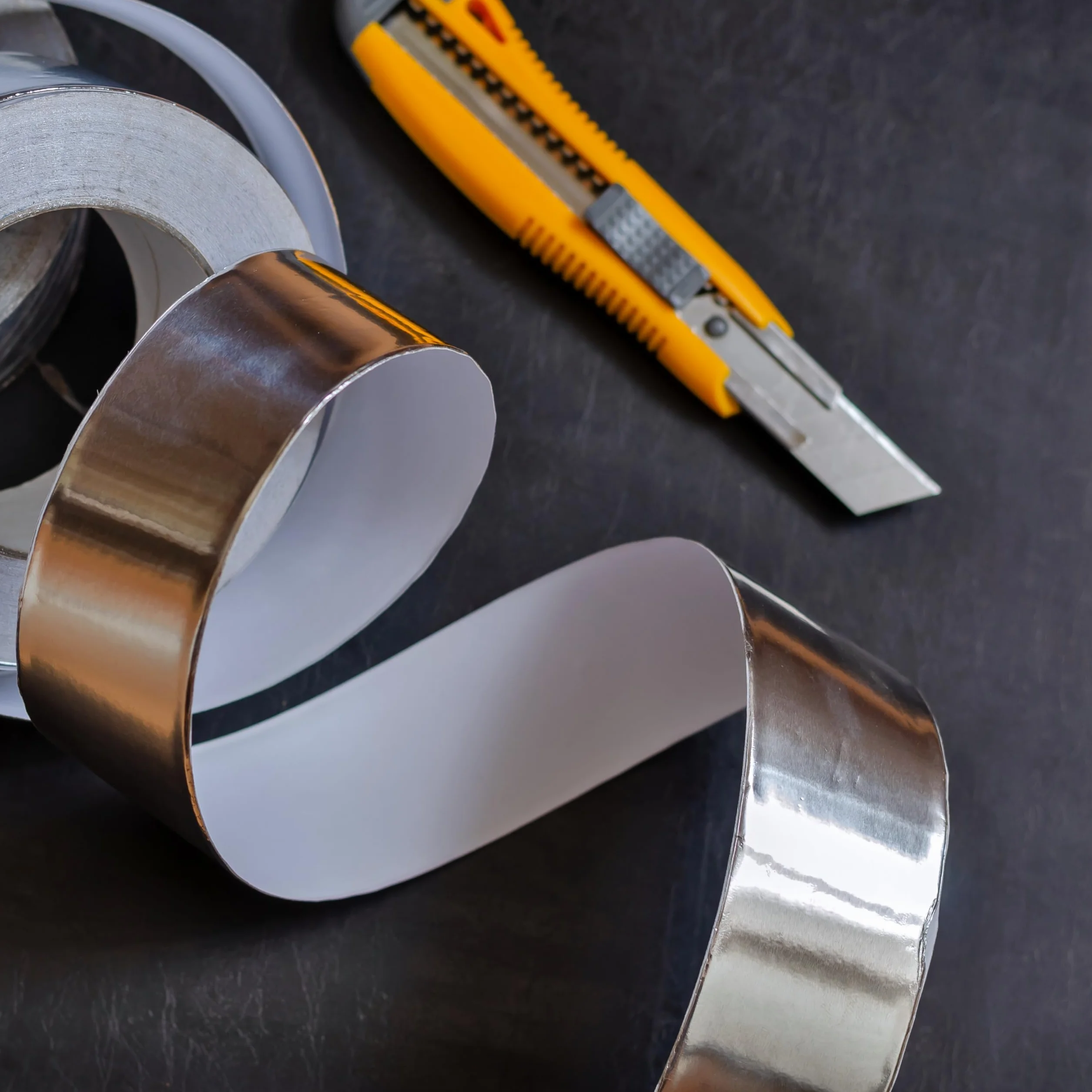 ISOLATECH Taśma Aluminiowa 50mm x 45m - Odporna na Wysoką Temperaturę Taśma Uszczelniająca do Izolacji, Uszczelniania i Naprawy Rur, Przewodów i Kabli