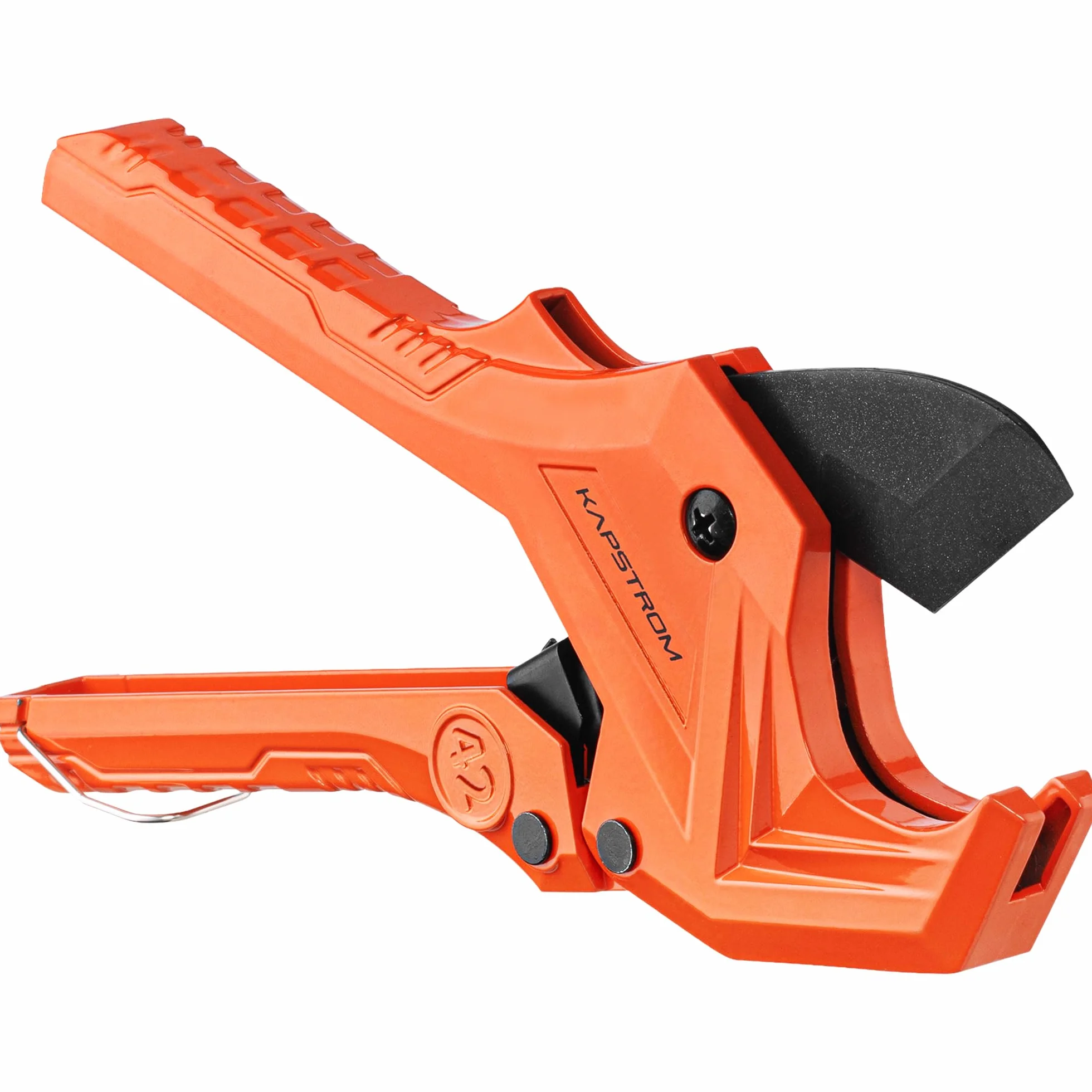 Ratchet PVC Pipe Cutter - 42 mm - Ratcheting Tubing Cutter for PEX, PPR, PE, Plastic & Rubber Hoses - Adjustable Plumbing Tool for Duct Repairs