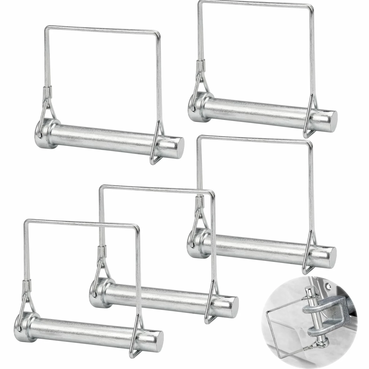 Zawleczka zabezpieczająca M12 x 80 mm stal węglowa sworzeń do przyczepy